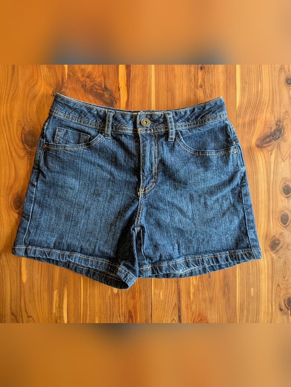 St. John's Bay Dark Blue Denim Shorts